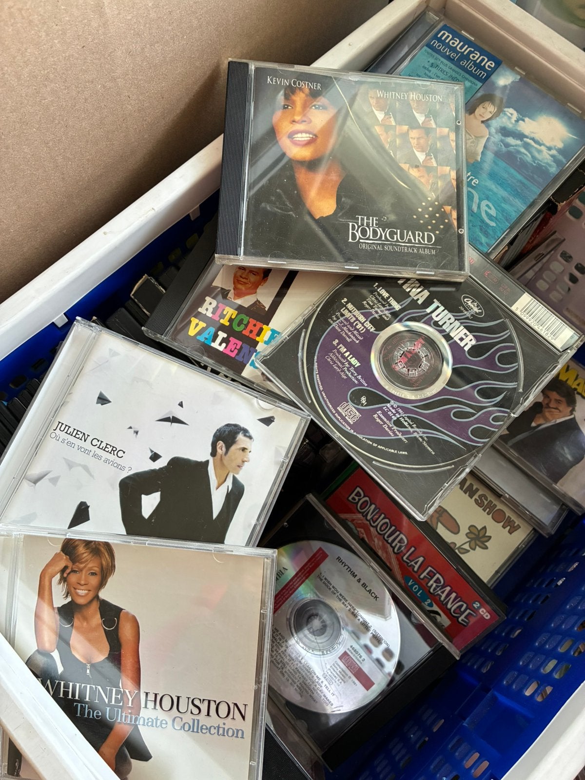 Set cd's en dvd's (ongeveer 100 stuks), Ophalen, Zo goed als nieuw