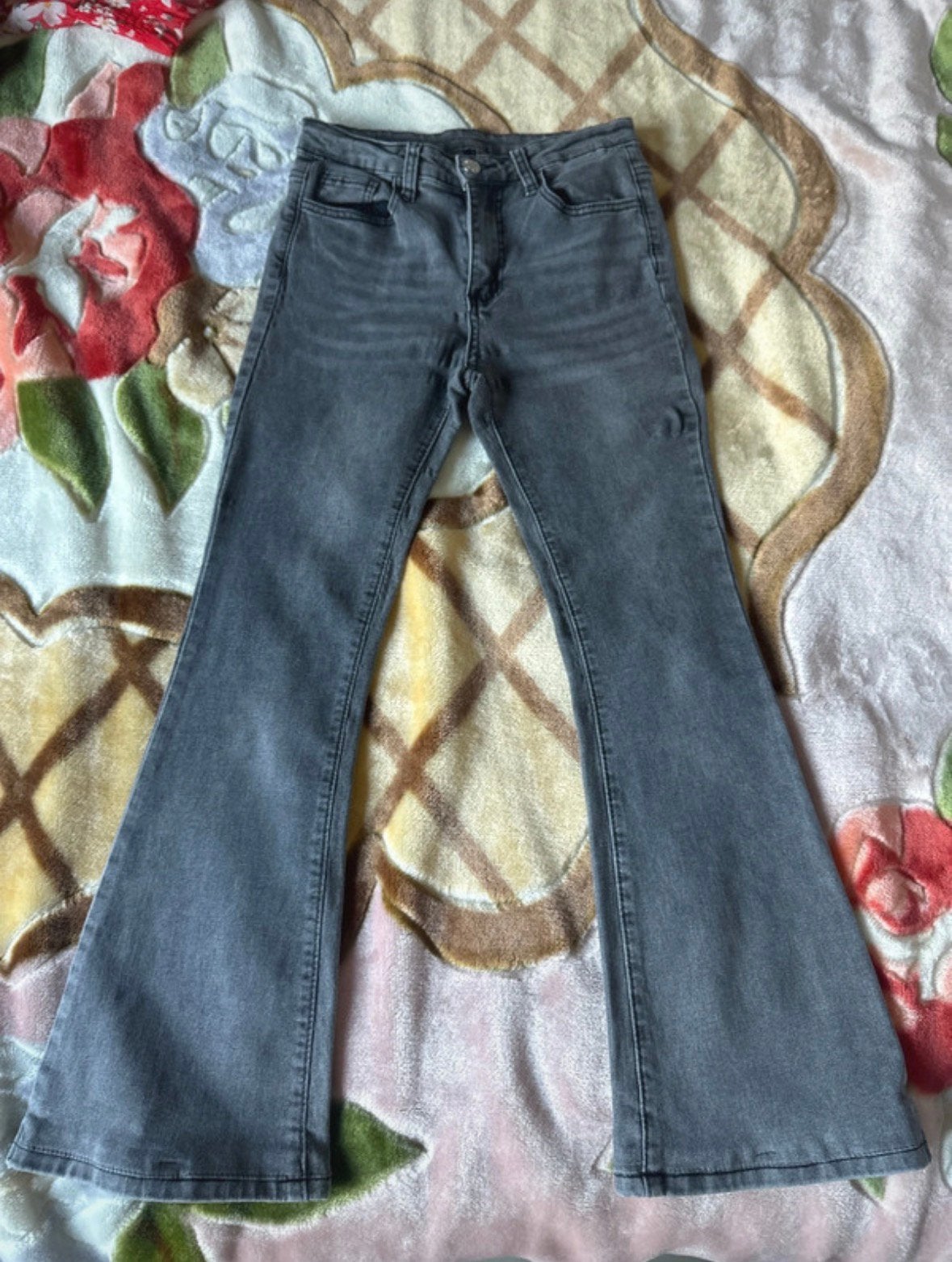 Grijze jeansbroek, Kleding | Dames, Spijkerbroeken en Jeans, Ophalen, Gedragen, Grijs, W28 - W29 (confectie 36)