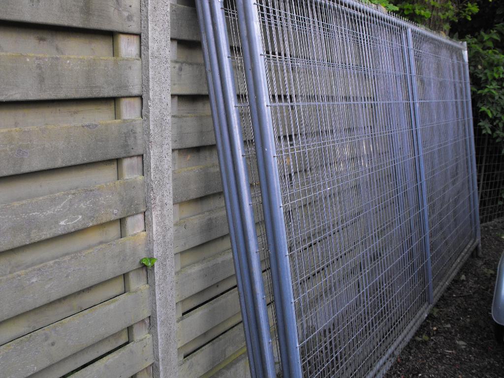 werfhekken bouwhekken, Tuin en Terras, Tuinhekken en Hekwerk, Ophalen, Gebruikt, IJzer, Overige typen