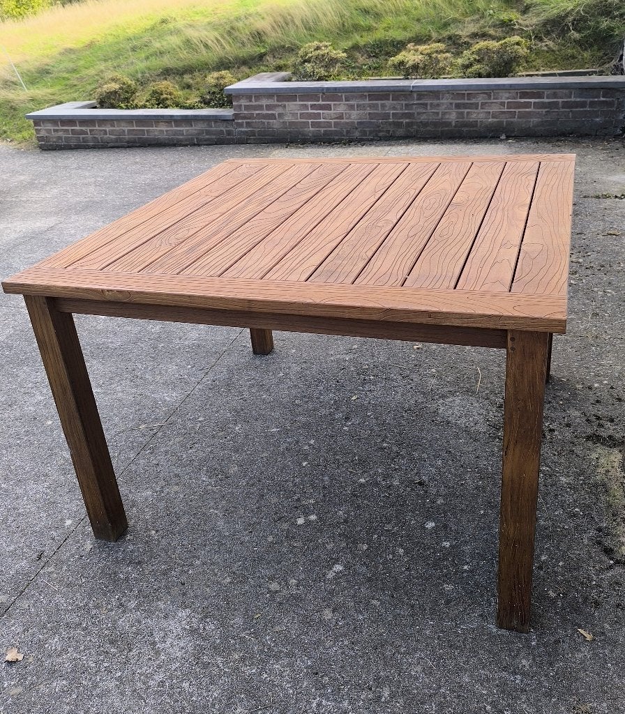 Table en teck, Teck, 100 à 150 cm, Carré, 100 à 150 cm