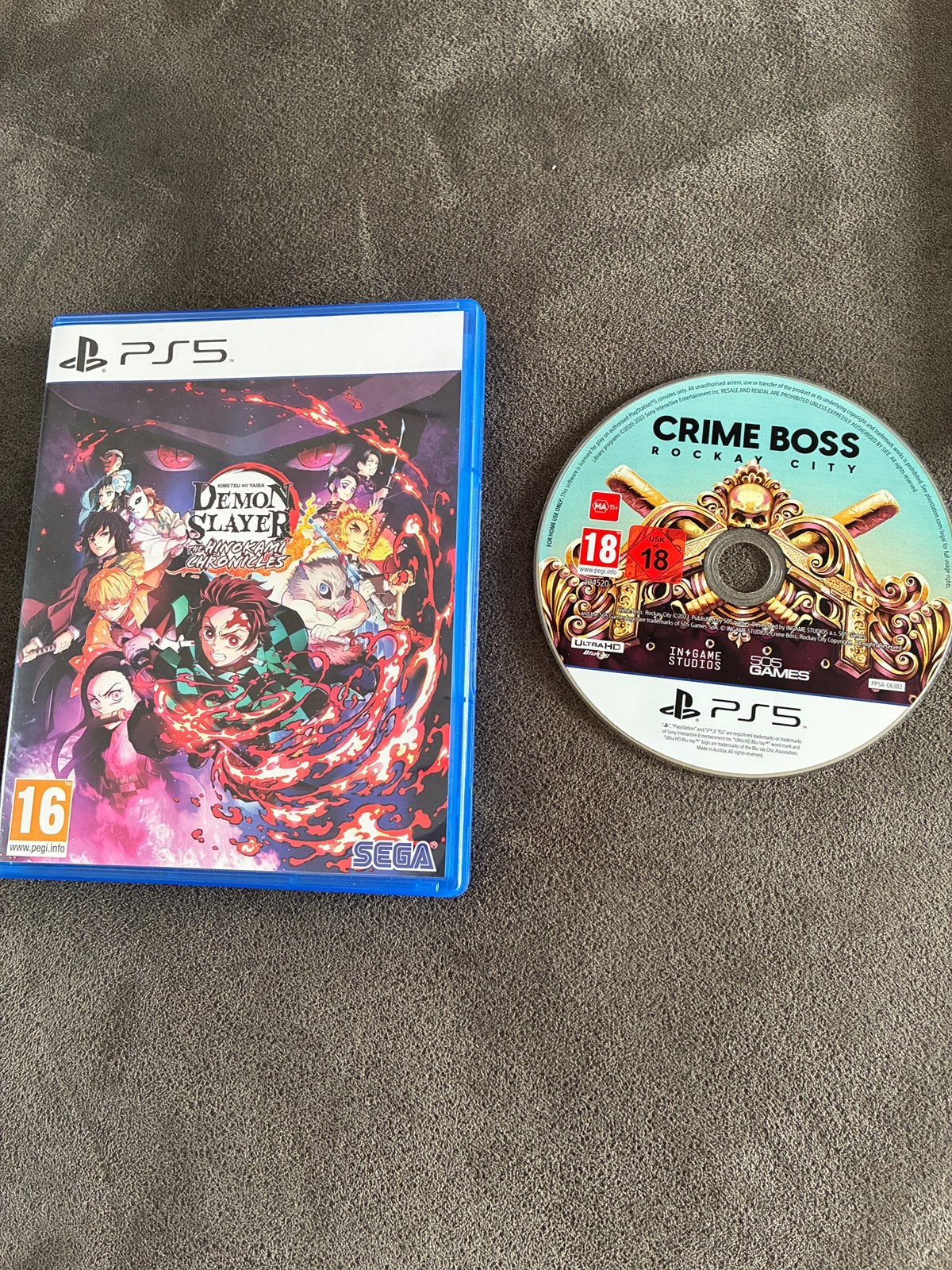 PS5 demon slayer en Crime Boss zonder doos, Consoles de jeu & Jeux vidéo, Enlèvement ou Envoi