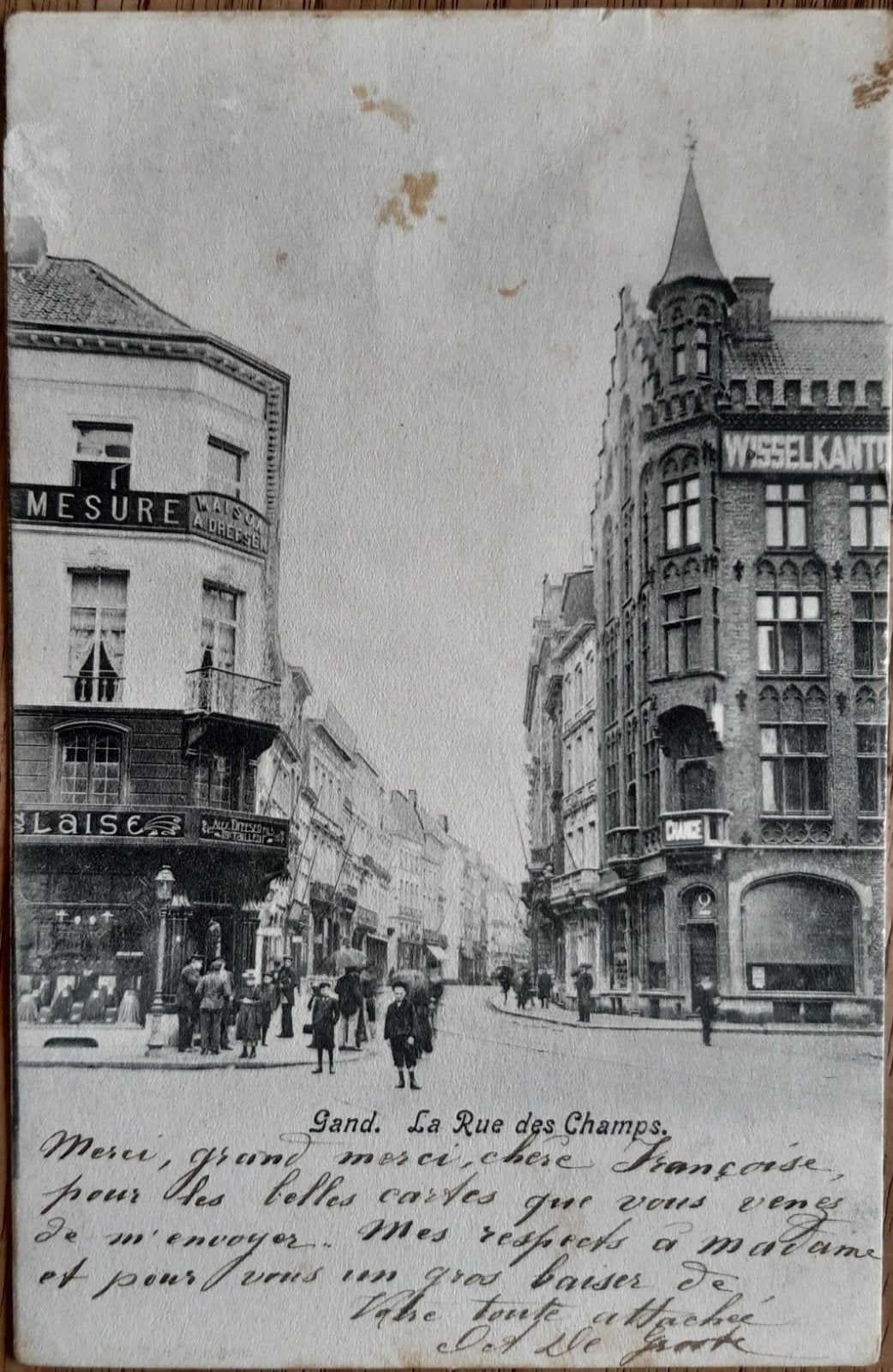 Carte postale GHENT GAND Rue des Champs VELDSTRAAT, Enlèvement ou Envoi