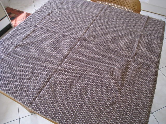 Tafelkleed 116x86cm, bruin met wit gewafelde stof, nieuw!!, Tafelkleed, Ophalen, Bruin