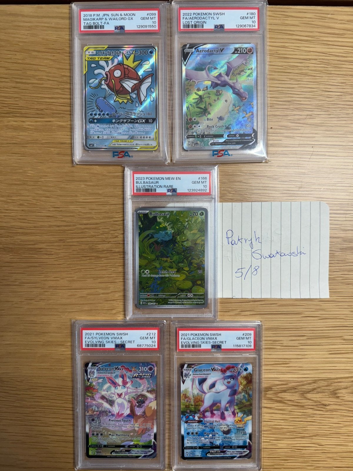 Pokemon - PSA 10 Slabs, Ophalen of Verzenden, Zo goed als nieuw