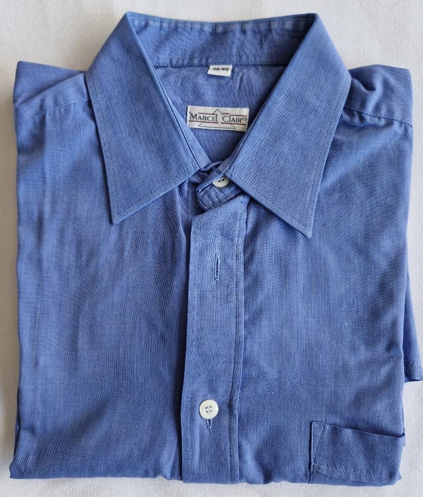 Heren overhemd blauw lange mouwen 39/40 Marcel Clair zgan, Kleding | Heren, Blauw, Marcel Clair, Gedragen, Halswijdte 39/40 (M)