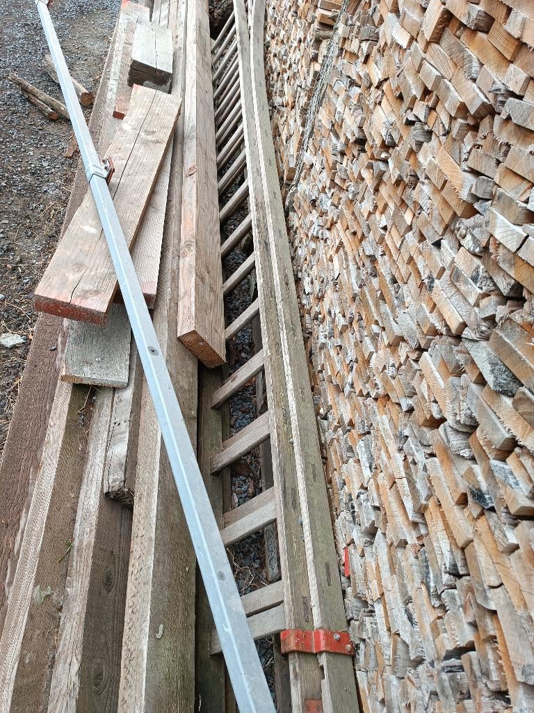 Trapladder, Doe-het-zelf en Bouw, Ophalen, Gebruikt, Hout, Dakleer