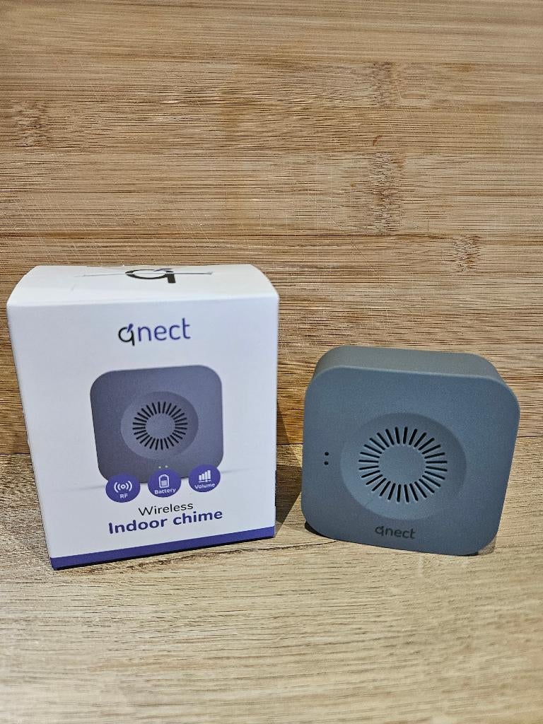 Carillon Qnect, sonnette d'intérieur, Maison & Meubles, Sonnettes, Comme neuf, Sans fil, Enlèvement ou Envoi