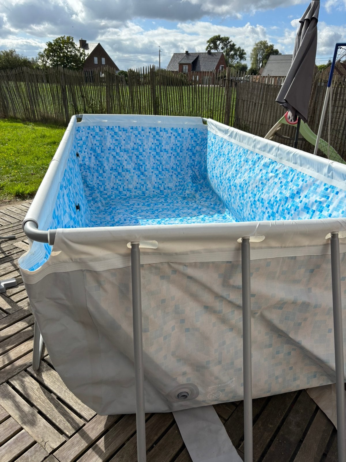 Bestway zwembad 4x2x1, Tuin en Terras, Ophalen, Zo goed als nieuw