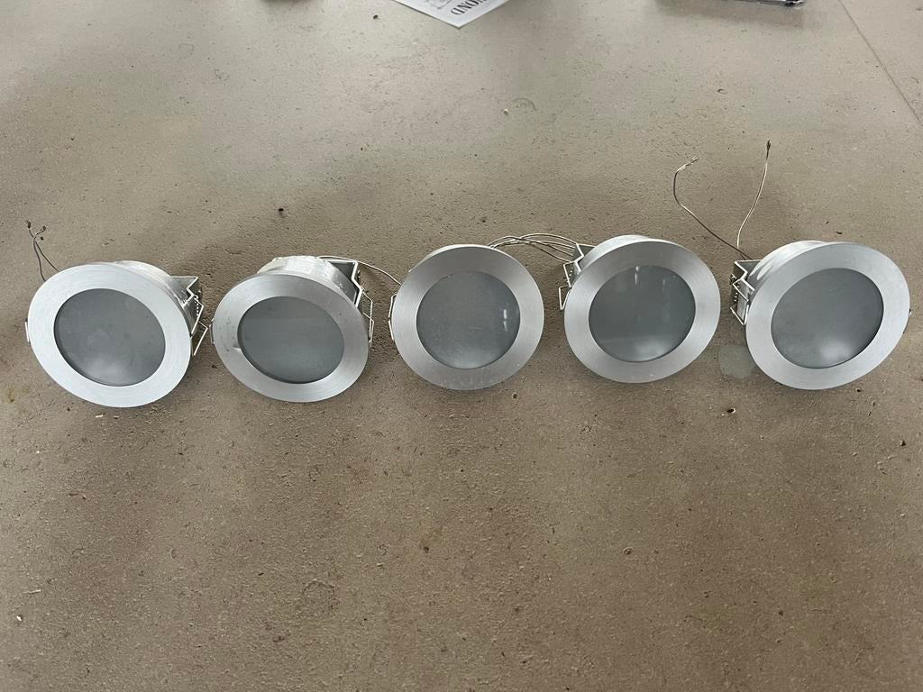 Inbouwspots Delta light, Huis en Inrichting, Lampen | Spots, Metaal of Aluminium, Ophalen of Verzenden, Zo goed als nieuw, Inbouw