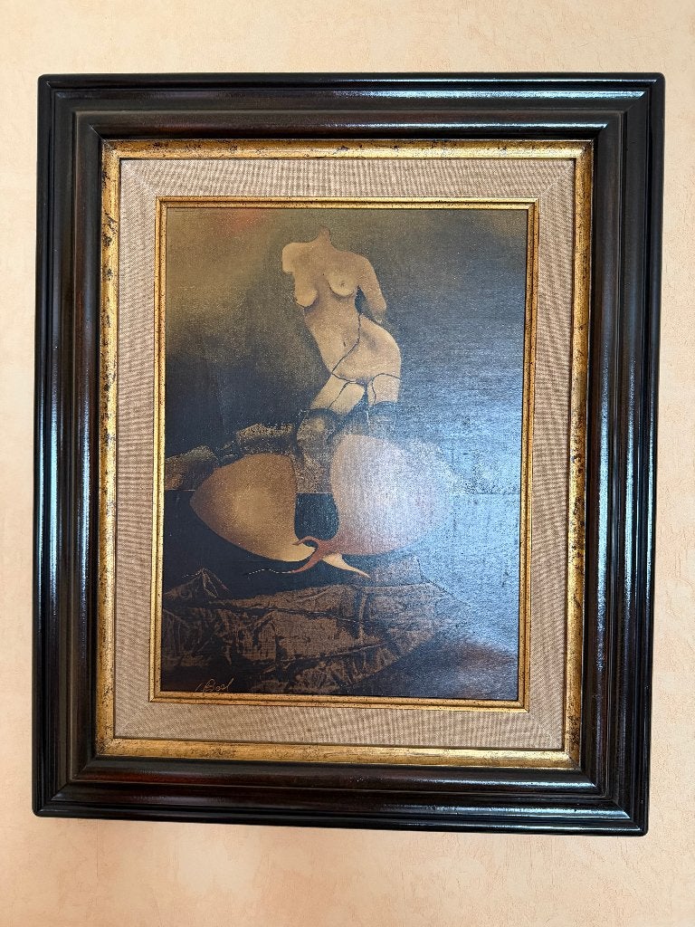 Abstract schilderij, Ophalen