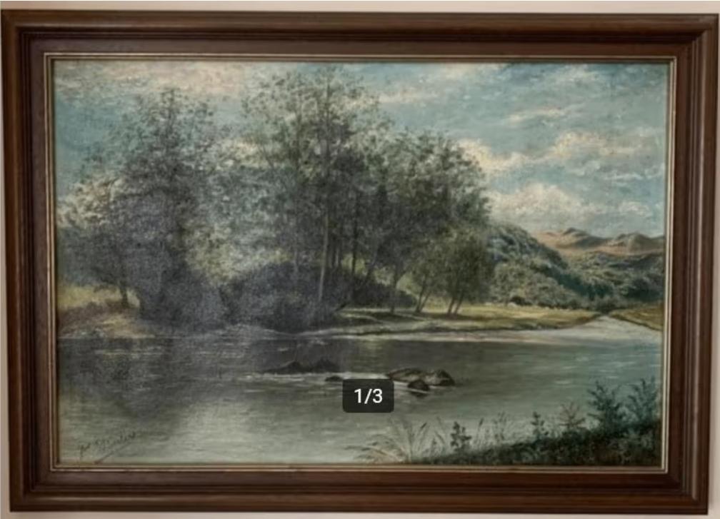 Schilderij van Jos Mertens, Antiquités & Art, Enlèvement