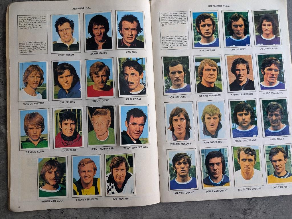 VOETBAL ALBUM 1973/1974 Voetbalsterren ed. vanderhout, Ophalen of Verzenden