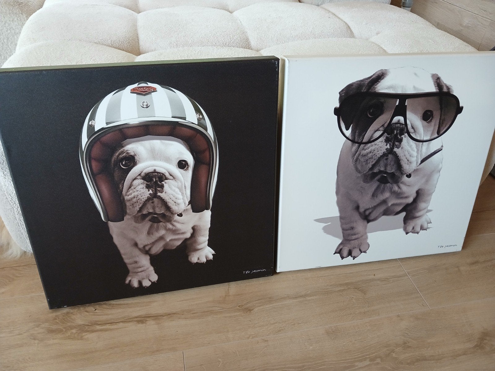 2 cadres chiens. 50/50 cm. Enlèvement région de Durb, Maison & Meubles