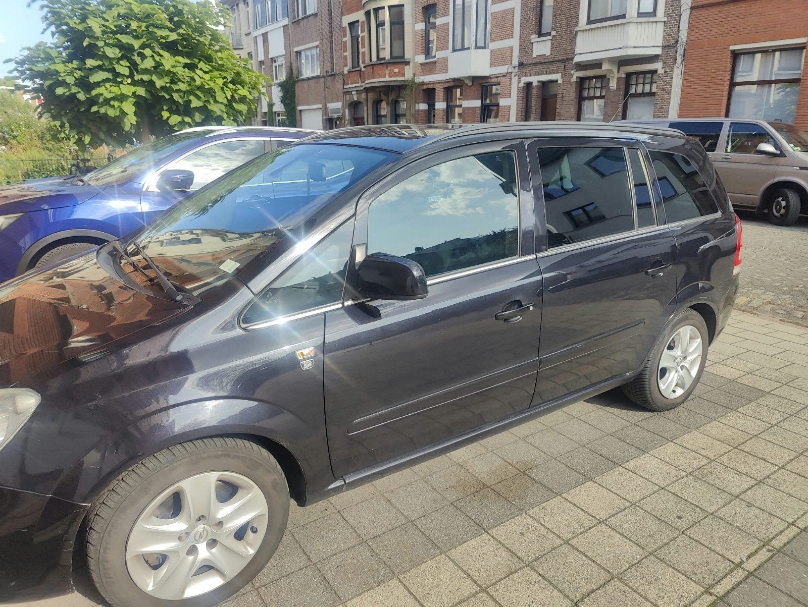Opel Zafira 1.7CDTi 7 zit euro 5, Auto's, Voorwielaandrijving, Euro 5, Zwart, 4 cilinders