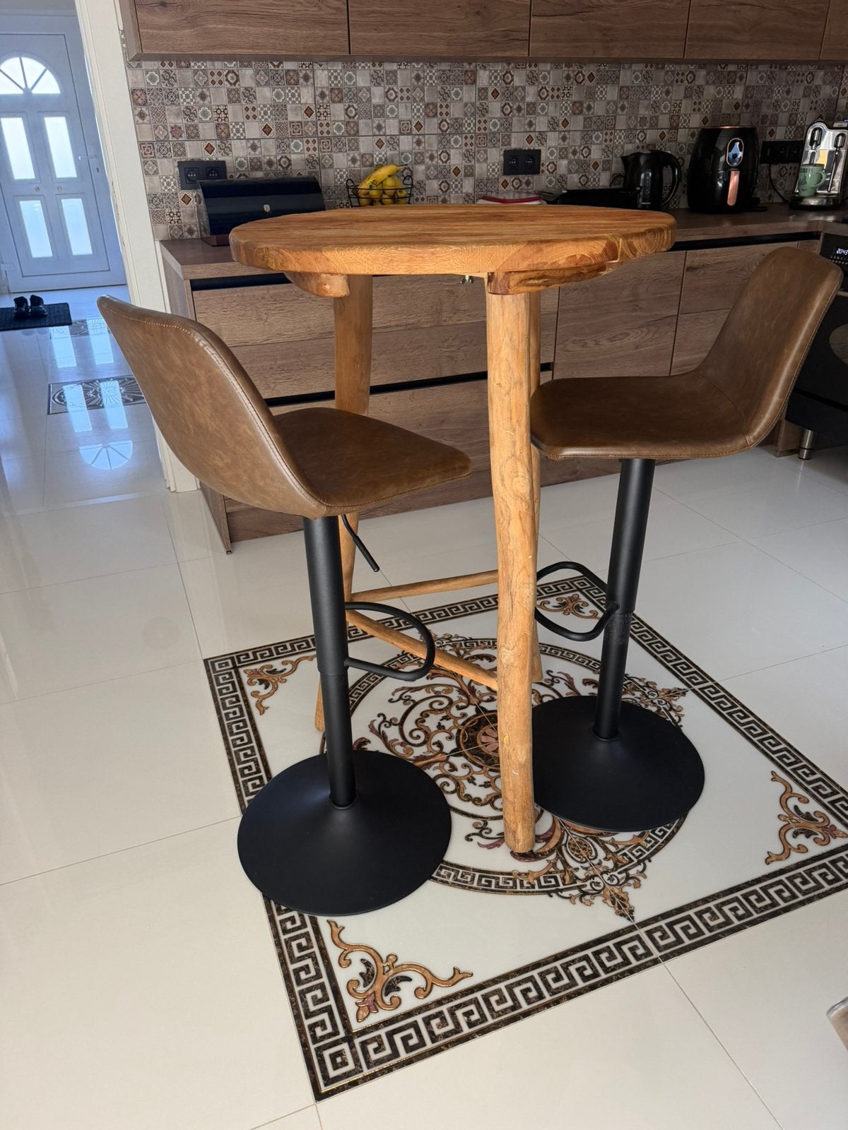Table haute et chaises haute 175€, Enlèvement, Comme neuf