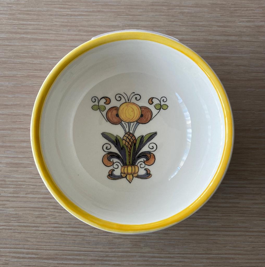 Deruta dipping bowl Oil & Vinegar - NIEUW, Huis en Inrichting, Verzenden, Nieuw, Kom(men)