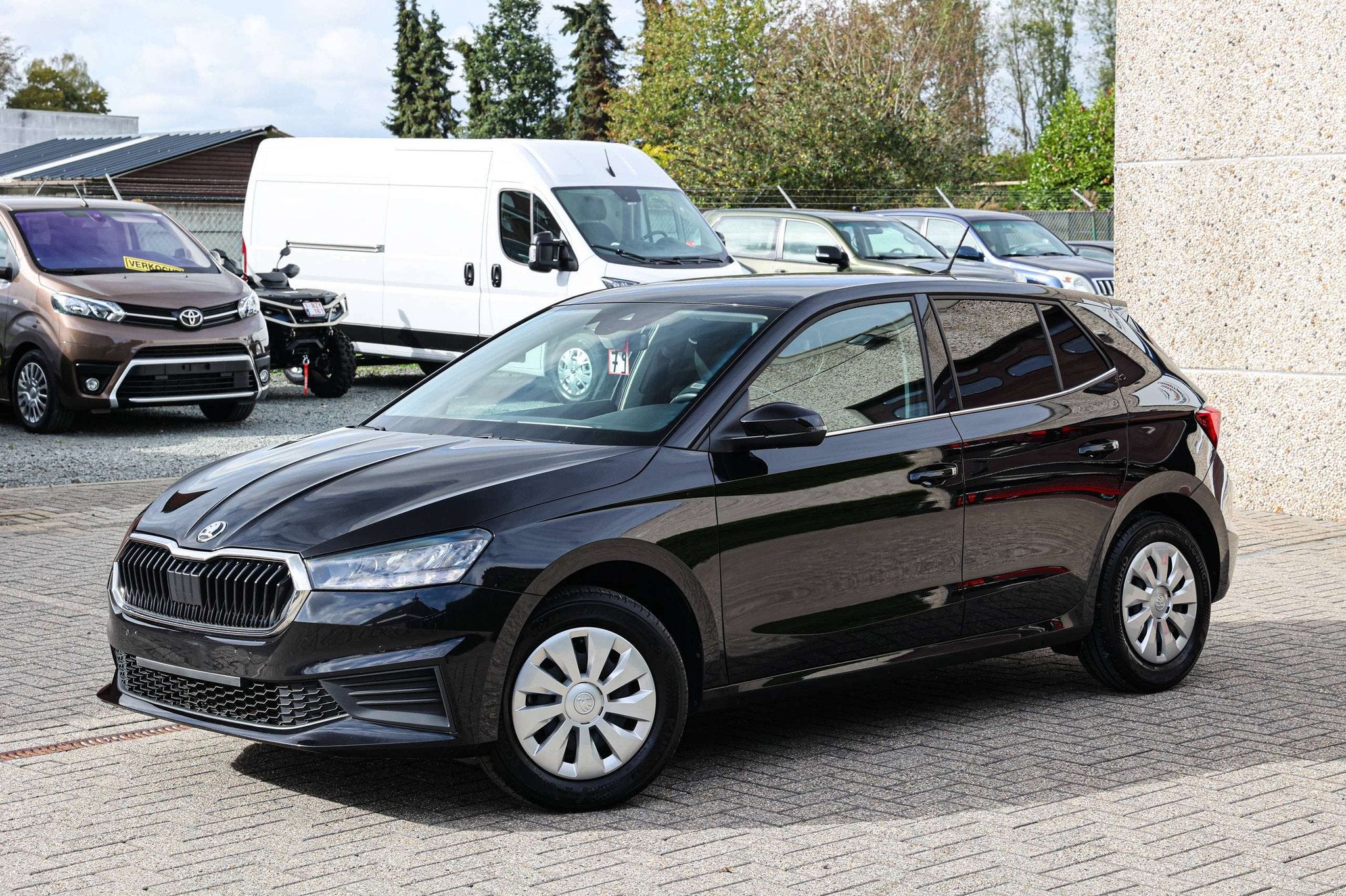 Skoda Fabia ACTIVE-UITVOERING*APPLE-CARPLAY*PARKEERSENSOREN-, Autos, Achat, Euro 6, Entreprise, Noir