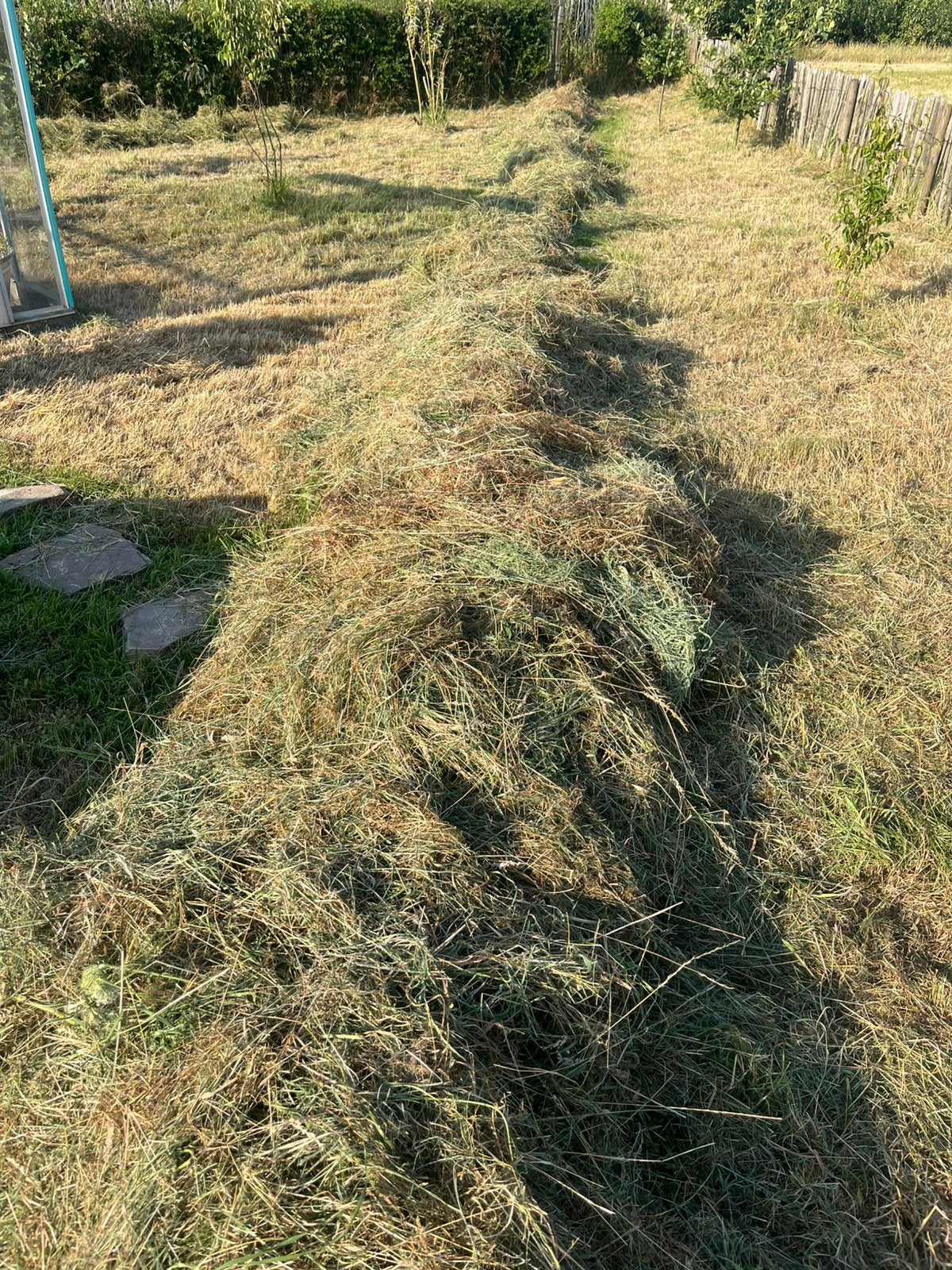 Gratis 400 m2 hooi, Enlèvement