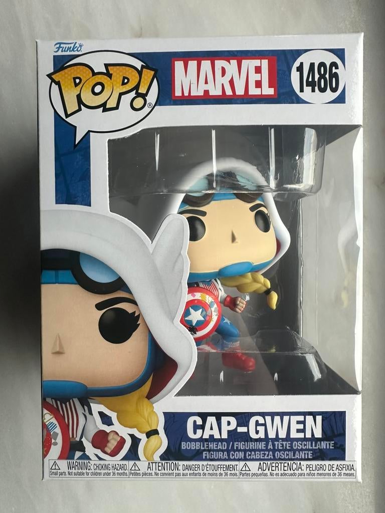 Funko Pop! Cap-Gwen nr. 1486, Ophalen of Verzenden, Nieuw