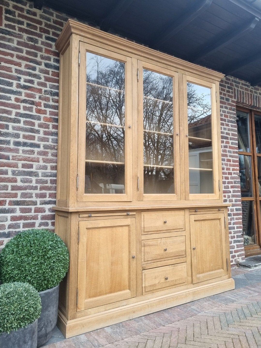buffet/vitrine en chêne