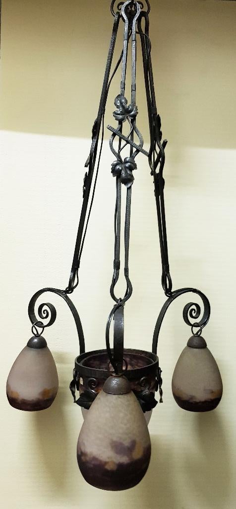 Art Deco Luchter - Degué., Ophalen of Verzenden