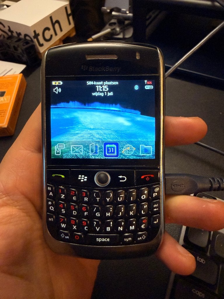 BlackBerry Curve 8900 - werkend, zonder batterij, Gebruikt, Zwart, 3 tot 6 megapixel, Ophalen of Verzenden