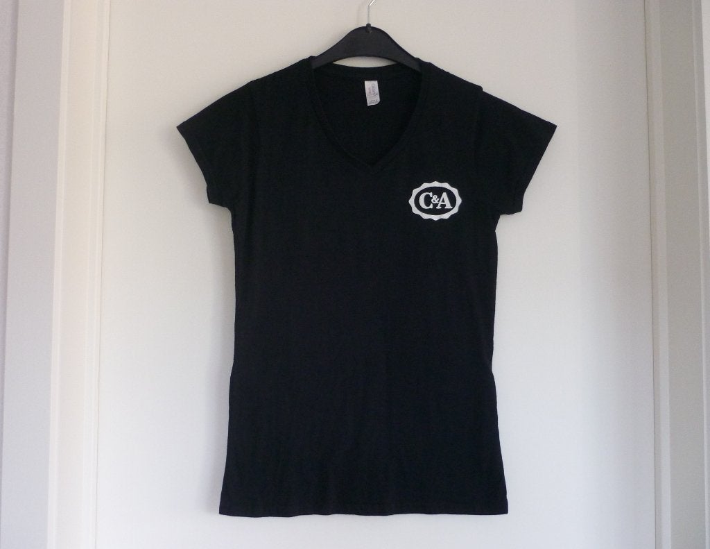 Gratis Zwarte T-shirt van C&A Maat M, Enlèvement ou Envoi, Taille 38/40 (M)