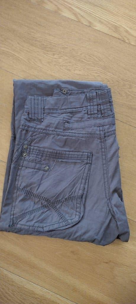 Lange broek met oprolbare pijpen, maat 134 - 140, Broek, Gebruikt, Jongen of Meisje, Ophalen of Verzenden