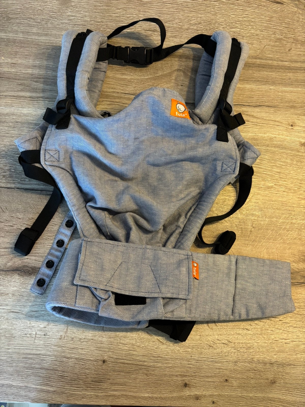 Tula draagzak free to grow linen rain, Ophalen of Verzenden, Zo goed als nieuw, Buik, Draagzak