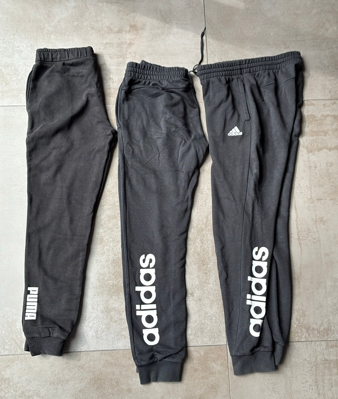3x Jogging broek zwart / adidas / puma / small, Ophalen, Maat 36 (S), Zwart