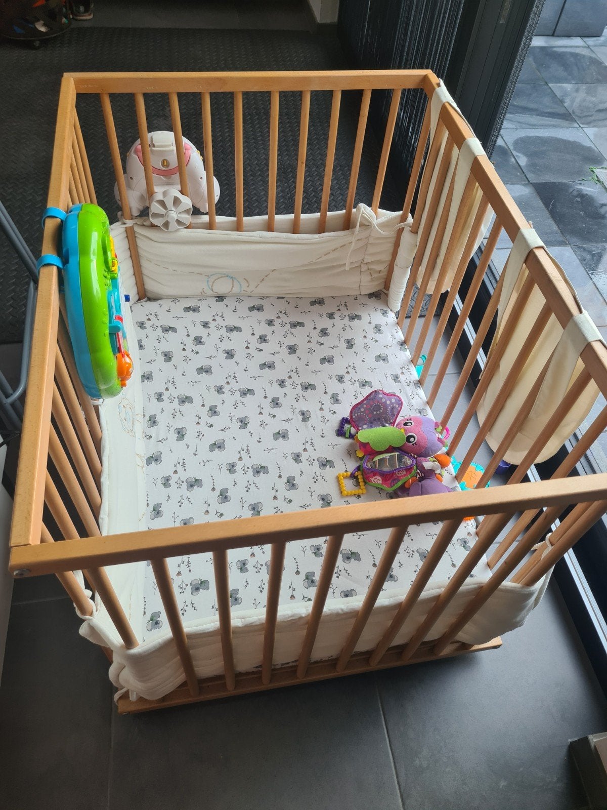 park met toebehoren, Kinderen en Baby's, Ophalen, Gebruikt, Rechthoekig, In hoogte verstelbaar