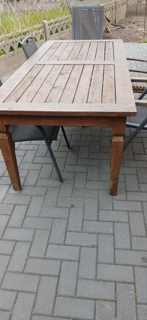 Houten tuintafel Teak 100 x 220 , in zeer goede staat, Ophalen