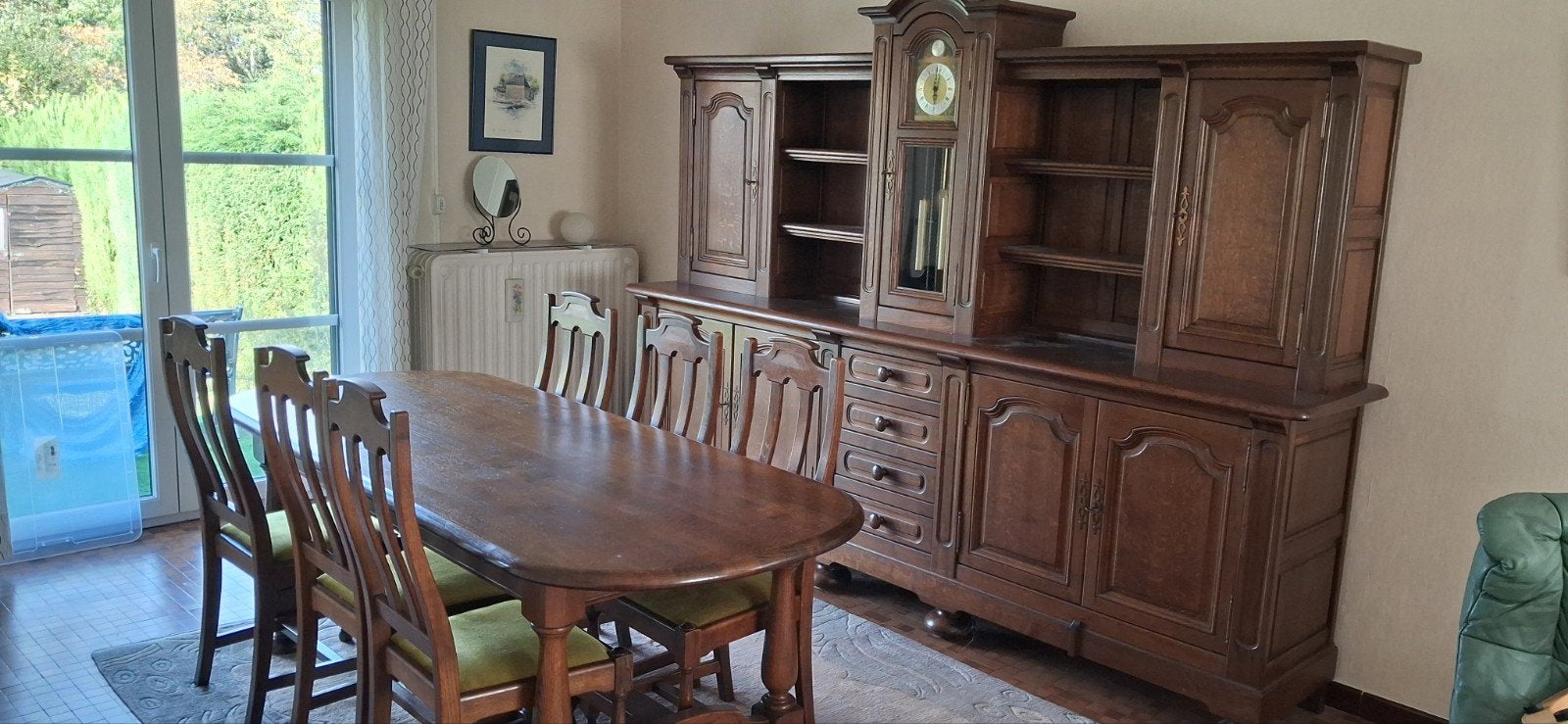 Salle à manger en chêne massif., Maison & Meubles, Enlèvement