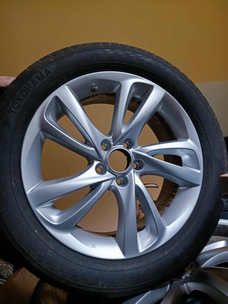 Jantes mercedes18( 5x112 )Yokohama 235.50.18, Autos : Pièces & Accessoires, Véhicule de tourisme, Pneus été, 18 pouces, Enlèvement