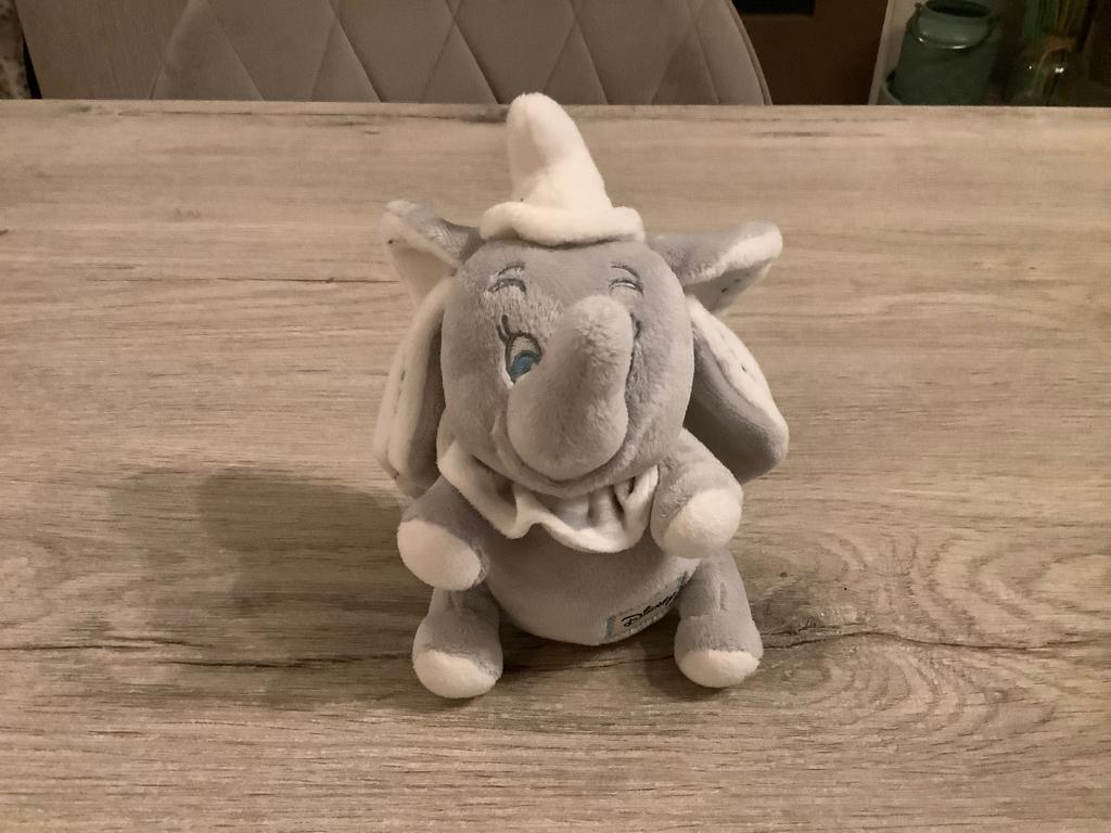 Disney Dumbo pluche character (17 cm), Disney, Disney, Grijs, Ophalen of Verzenden