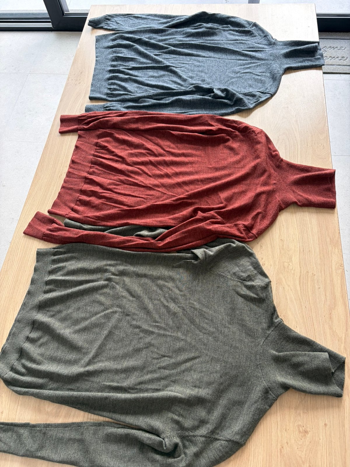 3x coltruien - merino wol, Ophalen, Gedragen, Maat 46 (S) of kleiner