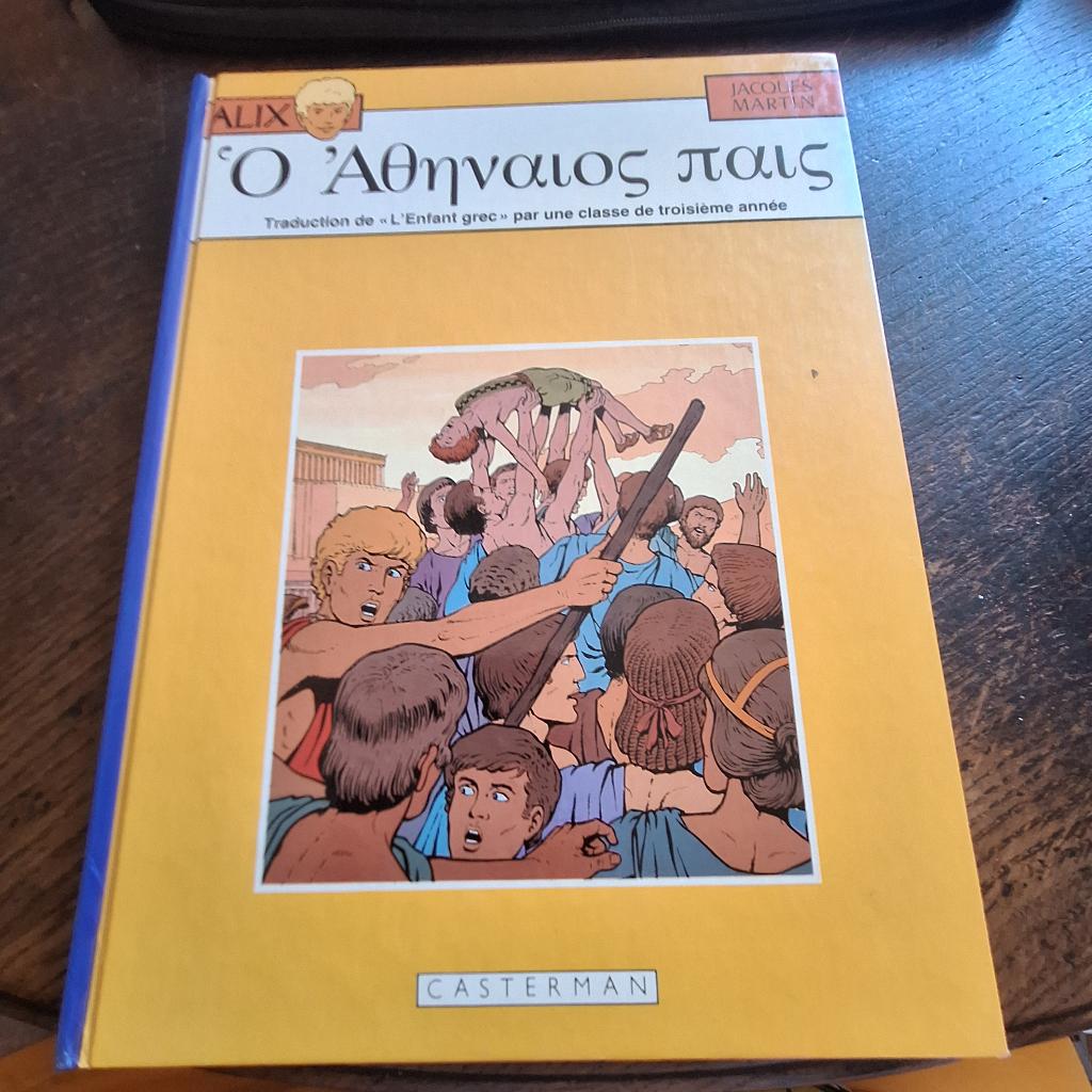 alix l'enfant grec (en grec) martin casterman, Envoi, Utilisé, Jacques Martin