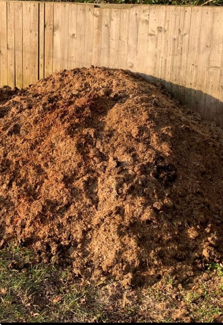 Paardenmest met vlaslemen, Tuin en Terras, Ophalen, Compost