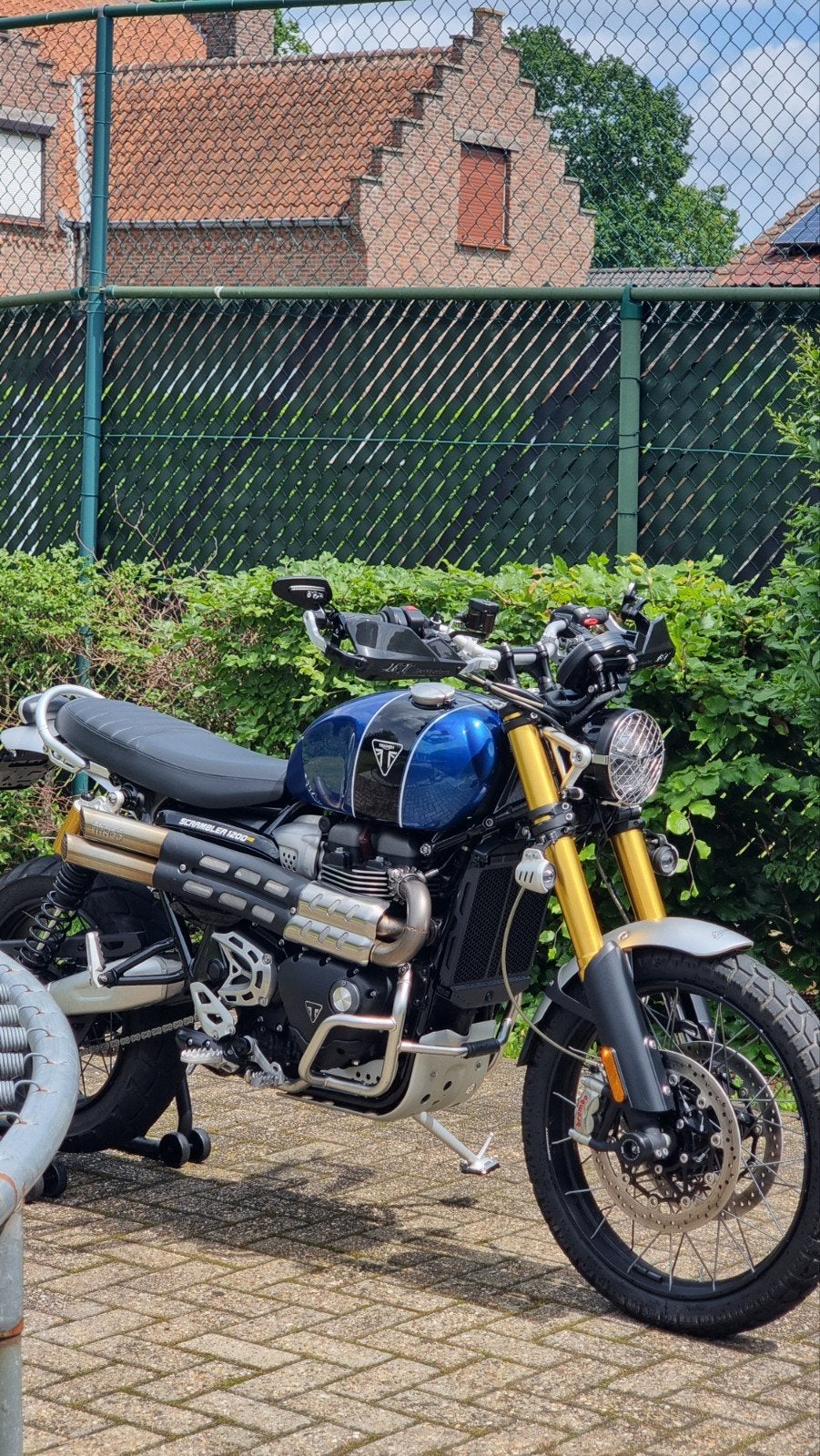 Triumph Scrambler 1200 xe Cobalt Blue, Motos, Permis Moto A, Occasion, Plus de 35 kW, 2 cylindres