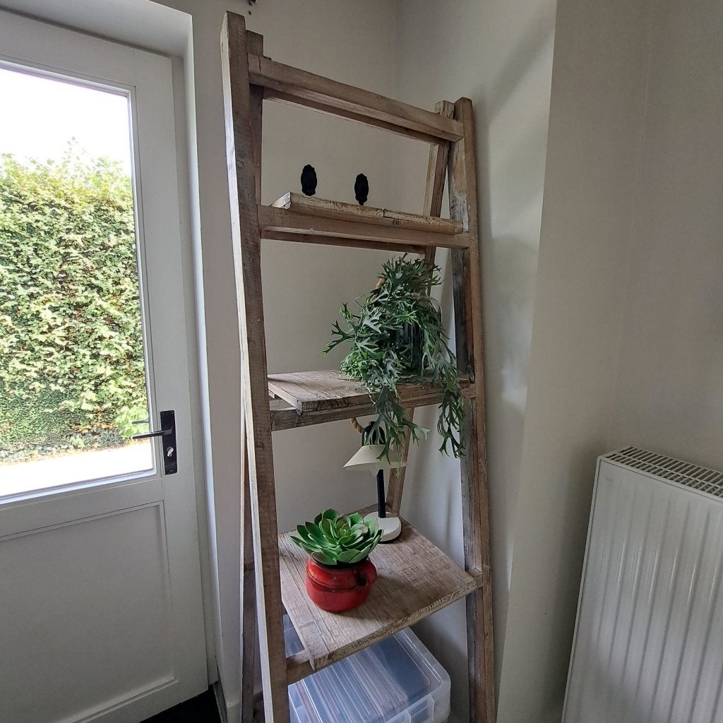 Wandrek staanrek vergrijsd hout, Enlèvement, Utilisé