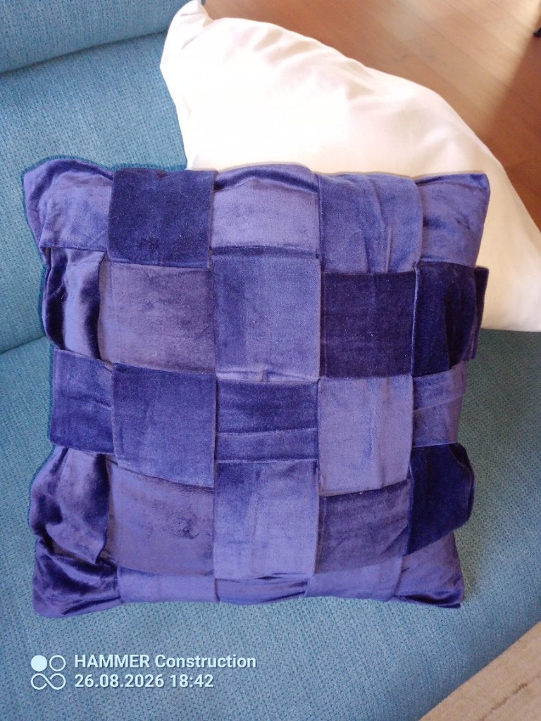 Kussens, Huis en Inrichting, Woonaccessoires | Kussens, Ophalen, Overige merken, Blauw, Afneembare hoes