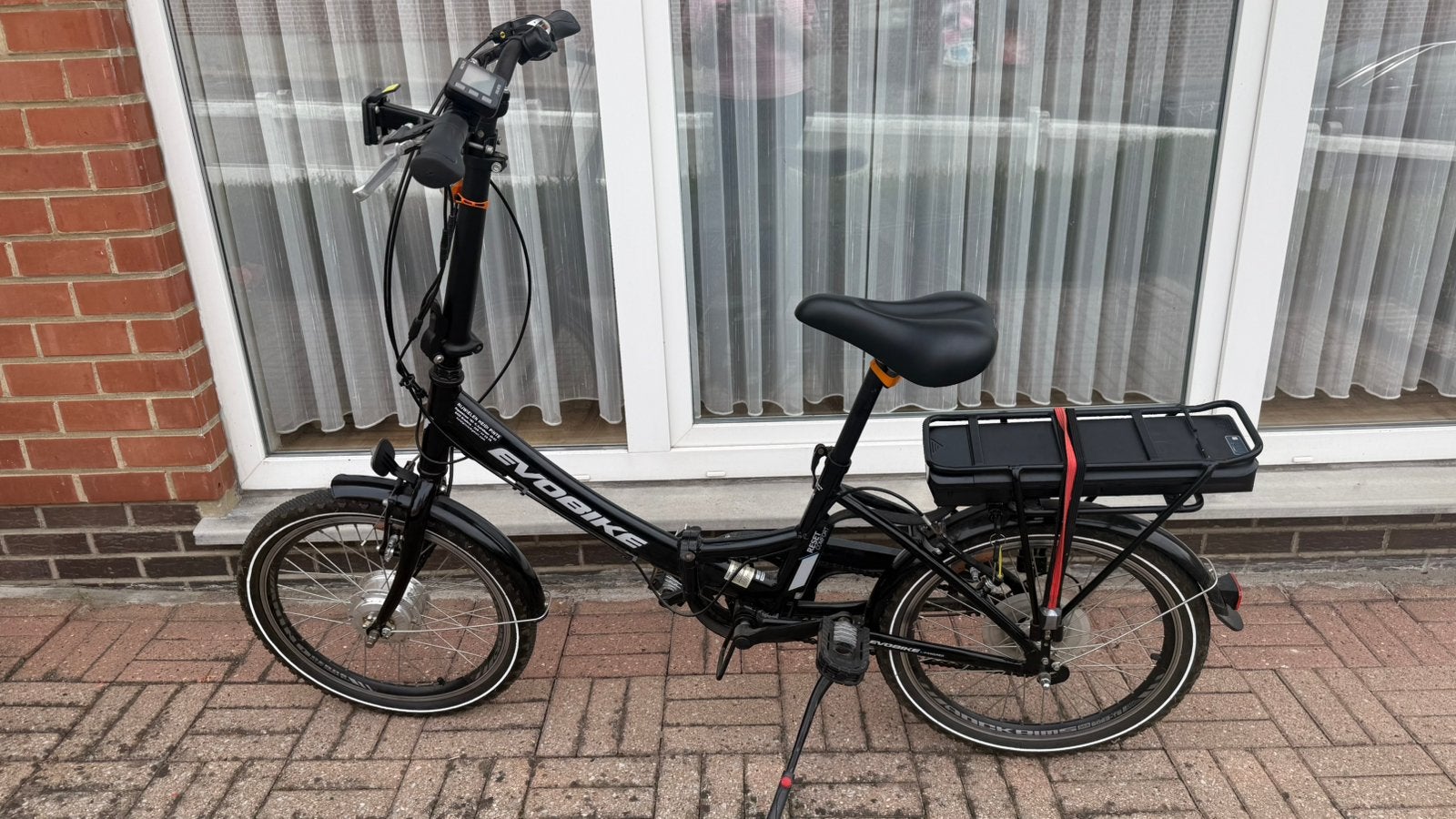Electrische mini-fiets met GLOEDNIEUWE ACCU, Gebruikt, 18 tot 20 inch, Dames, Deels opvouwbaar