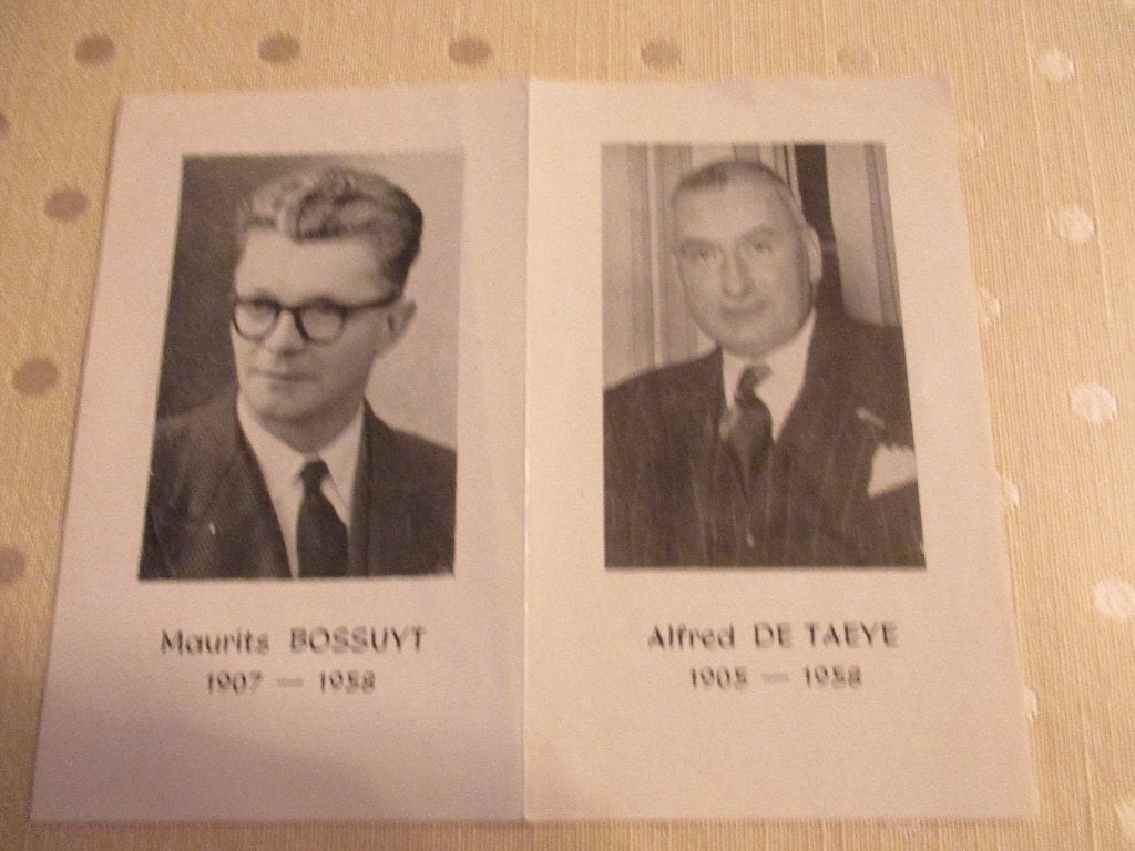 BP Maurits BOSSUYT/ Alfred DE TAEYE /  KORTRIJK., Verzamelen, Bidprentjes en Rouwkaarten, Verzenden, Rouwkaart