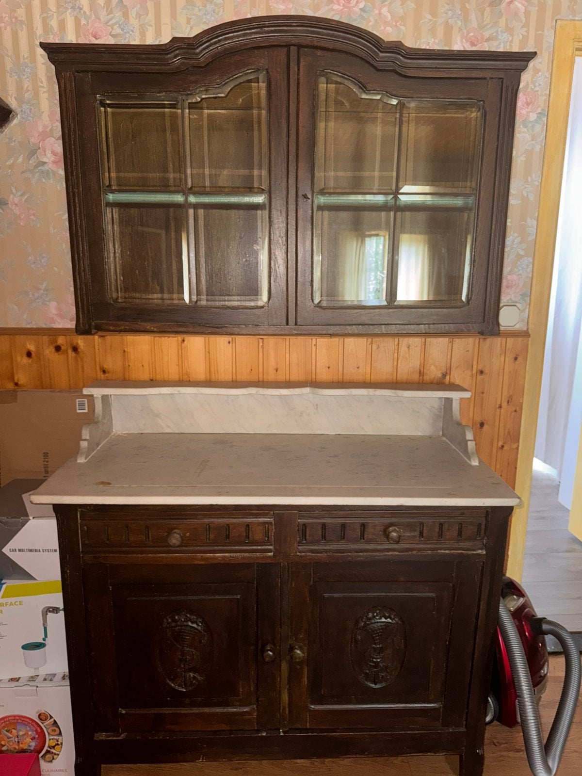 Dubbele kast, echt marmer, Enlèvement, Utilisé