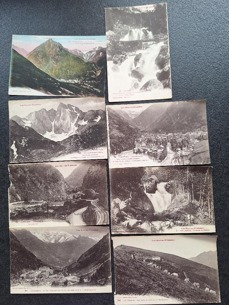 8 CPAs Cauterets, Enlèvement, 1920 à 1940, Non affranchie, France