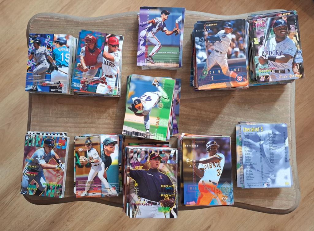 Fleer baseball 1995 genre panini 764 images stickers, Enlèvement ou Envoi