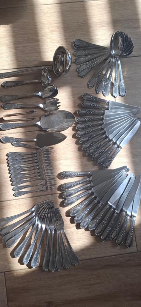 Lot couvert carlinox massif, Neuf, Inox ou Chrome, Ensemble de couverts