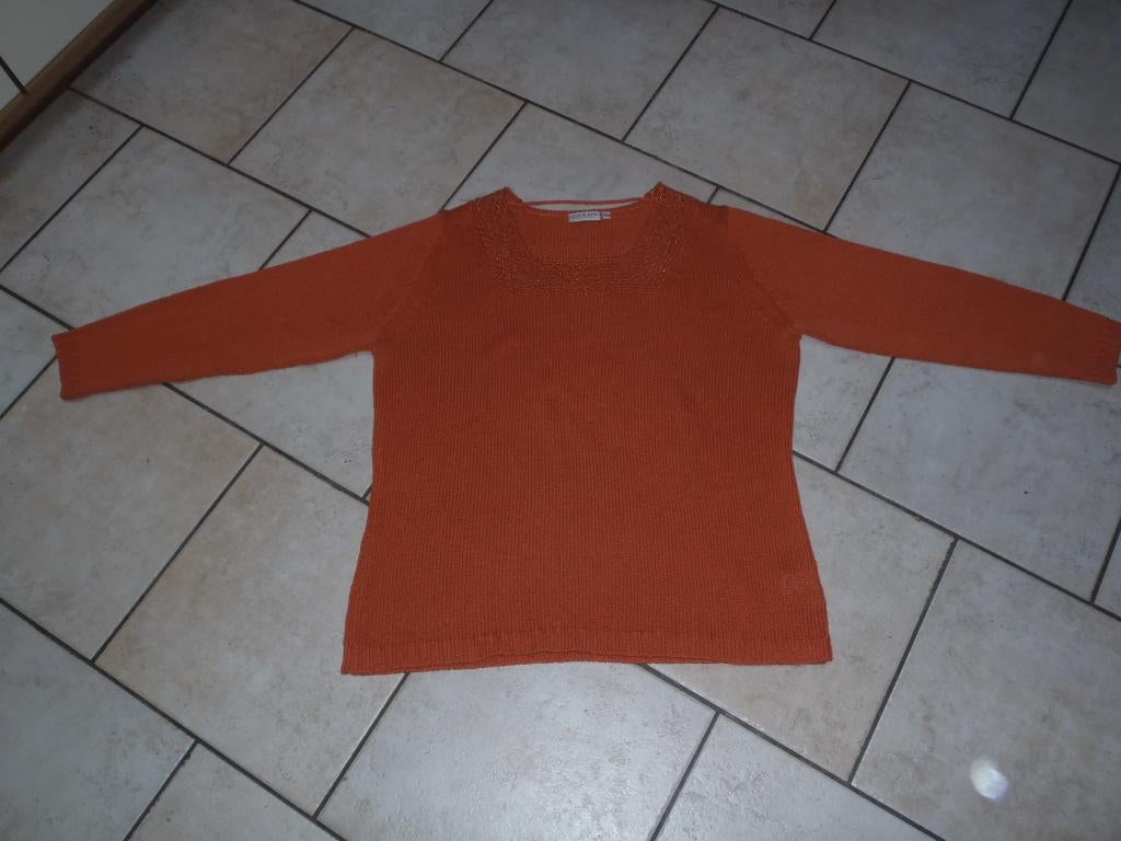 pull femme taille L, Vêtements | Femmes, Enlèvement ou Envoi, Comme neuf, Taille 42/44 (L), Orange