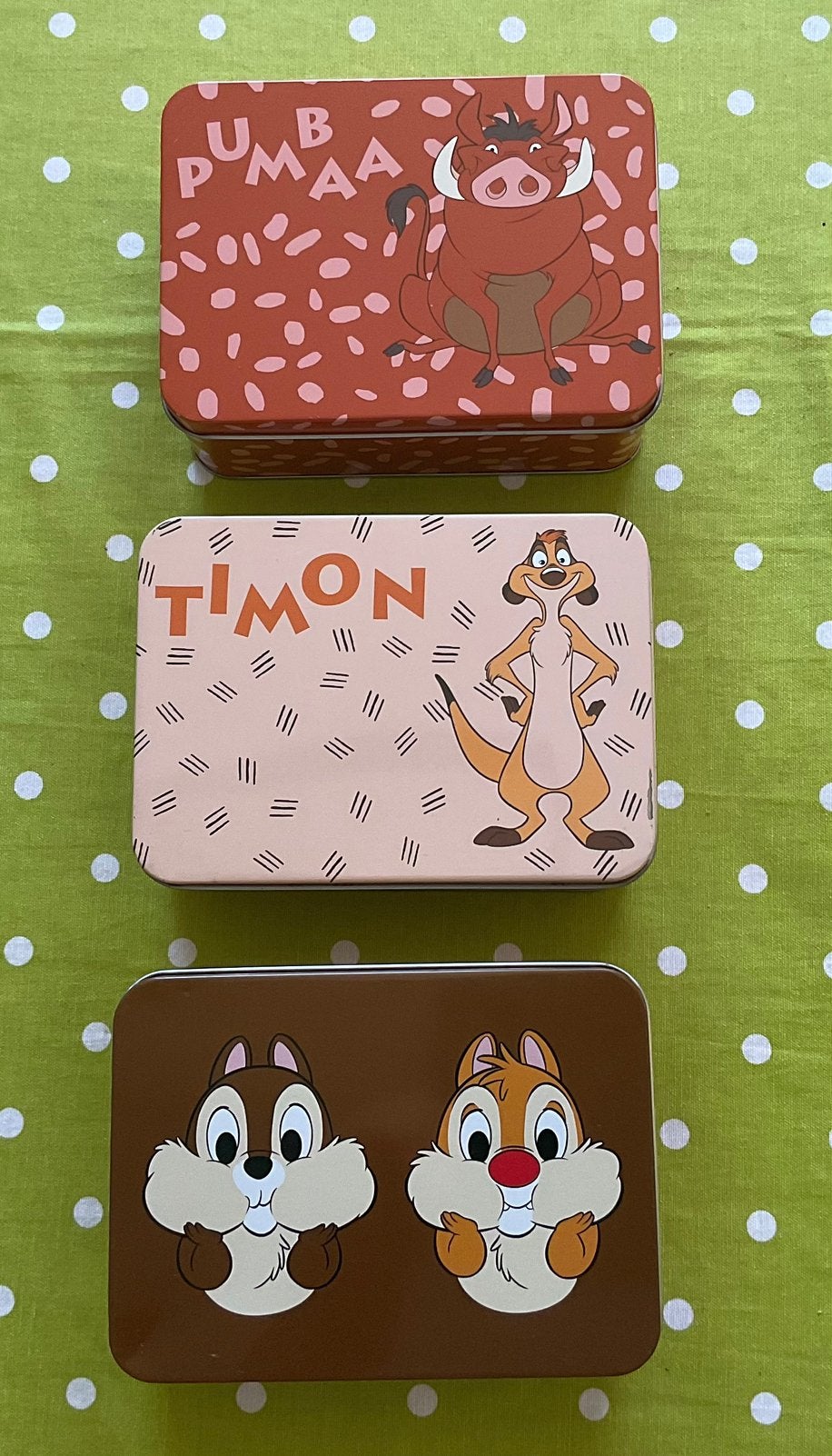Lot de 3 Boites métal…. Disney, Enlèvement, Comme neuf, Disney