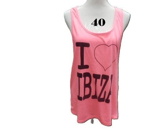 (33) - tee shirt femme t. 40 rose - planet 2000 -, Sans manches, Taille 38/40 (M), Enlèvement ou Envoi, Rose